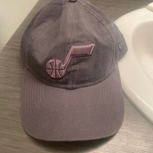Gray Utah jazz baseball cap